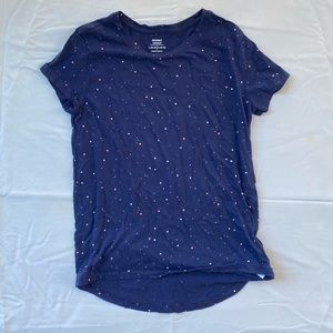 Girls Old Navy Navy Multicolored Polka Dot Top